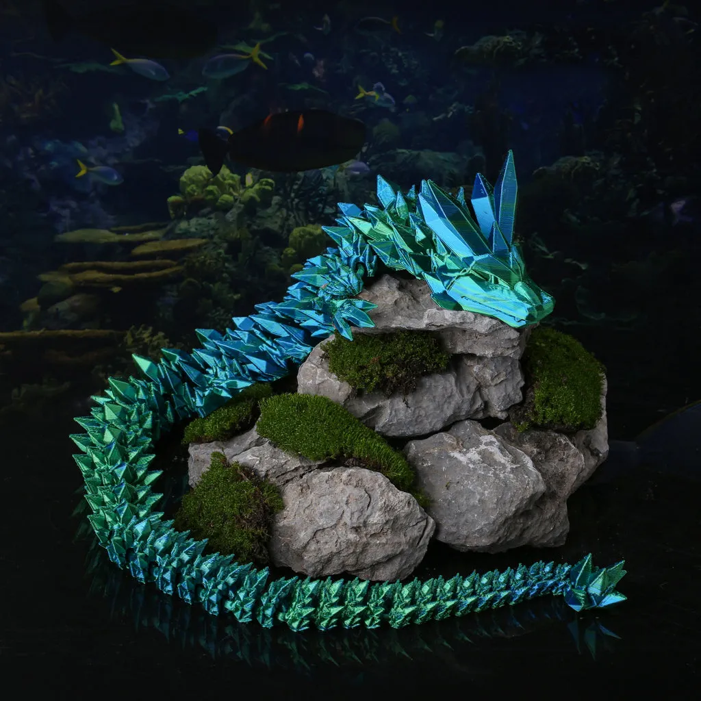 3D Dragonstone Articulated Crystal Serpent - Image 4