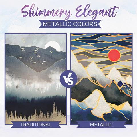 50% DISCOUNT | ArtisticGleam - Metallic Watercolor Paint Set [Last day of discount] - Image 8