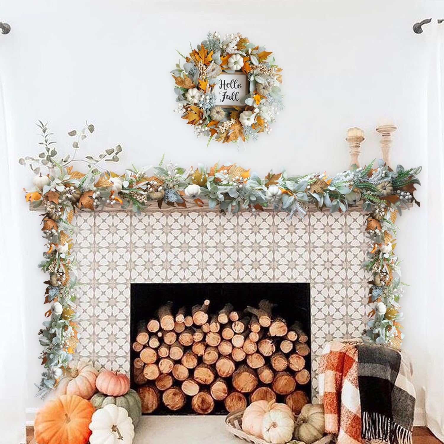 AmberHarvest™ Signature Wreath — Fill Your Home with Lasting Warmth and Fall’s Cozy Magic - Image 5