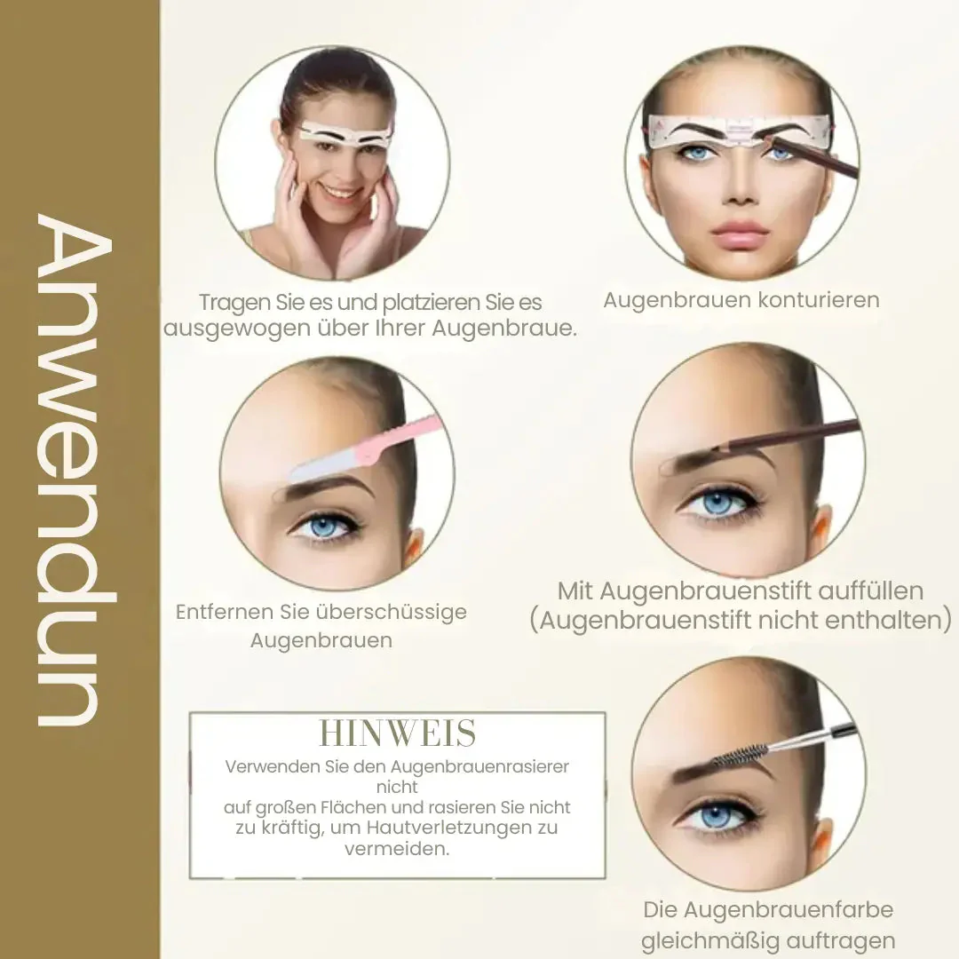 ArchAura™ Brow Stencil Set — Effortless Precision for Perfectly Framed, Confidence-Boosting Brows Every Day - Image 2