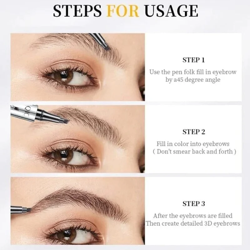 BrowSculpt™ 4-Point Precision Pen — Instantly Create Lush, Natural Brows That Last All Day - Image 4