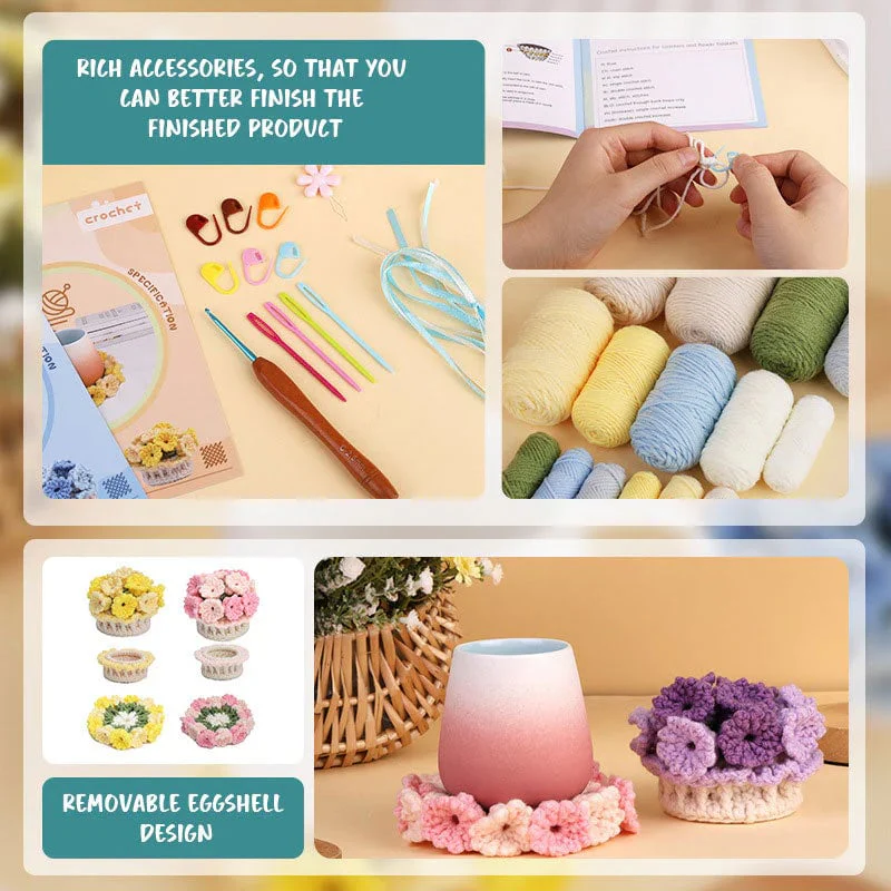Arvilaro | [DIY Kit]Handmade Diy Lily Of The Valley Coasters-Buy and get a free tutorial book - Image 2