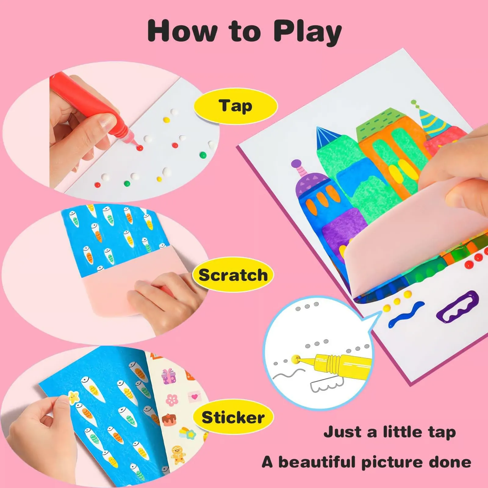 DIY Rainbow Scratch Painting - Image 3