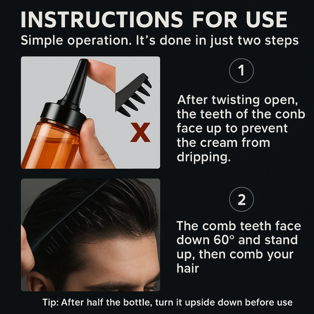 FlexHold™ Sculpting Gel Comb — Master Sleek, Fresh Styles That Last All Day Without the Grease - Image 4