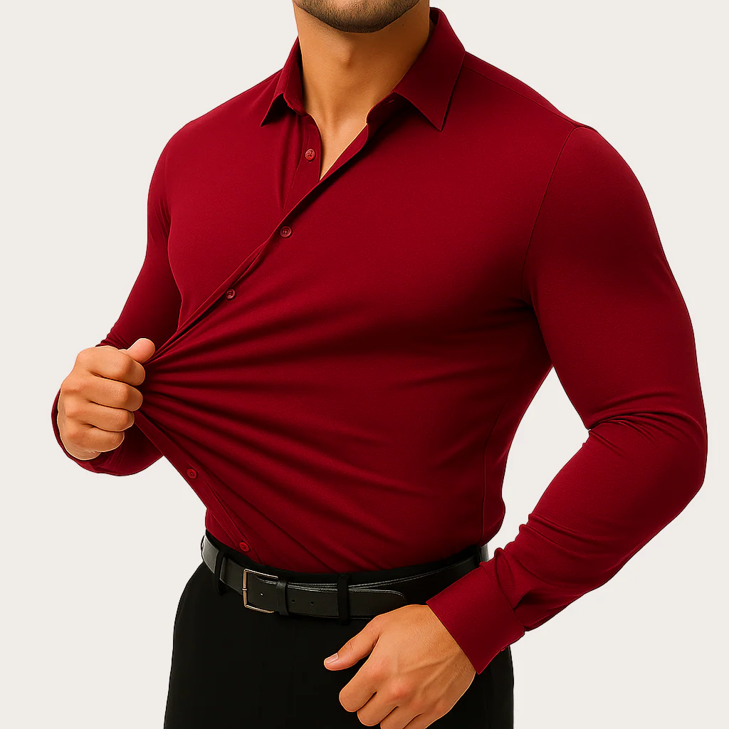 FlexiForm™ Dress Shirt — Move Freely, Look Sharp, Own Every Moment - Image 9