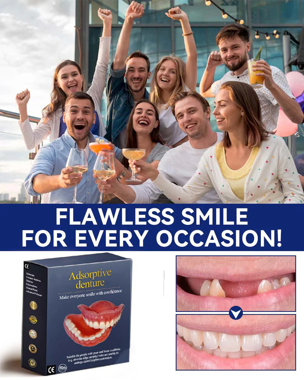 Arvilaro™ Denture — Restore Your Bite, End Pain Fast | 1+1 Free - Image 10