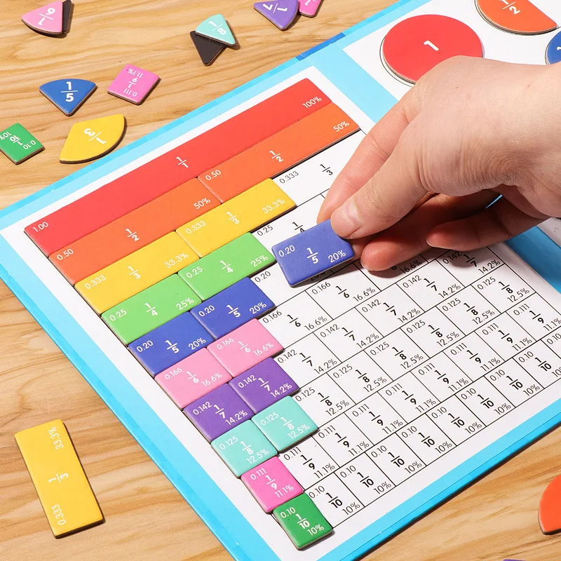 🔥 FLASH SALE 🏅 Montessori Magnetic Fraction Puzzle Book - Image 4