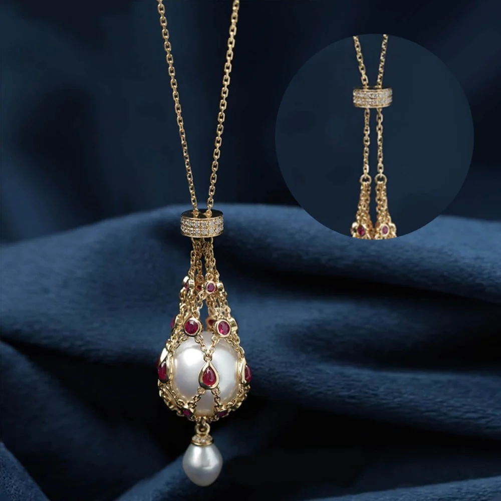 LumieraPearl⢠Pendant â Unleash Your Unique Glow with Timeless Natural Elegance - Image 8