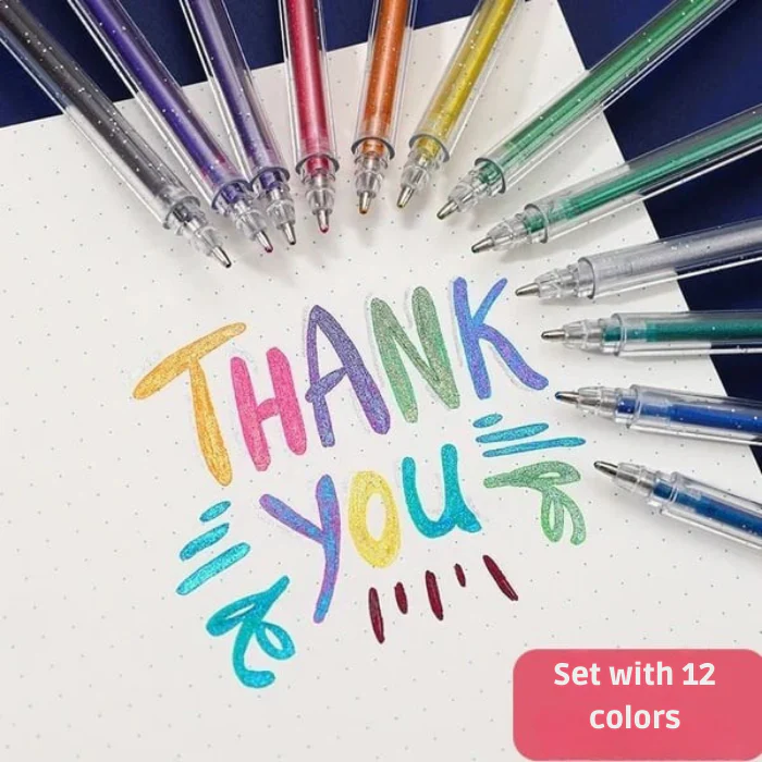 LuminaShine™ Glitter Gel Pens — Ignite Your Creativity with Smooth, Sparkling Masterpieces - Image 3