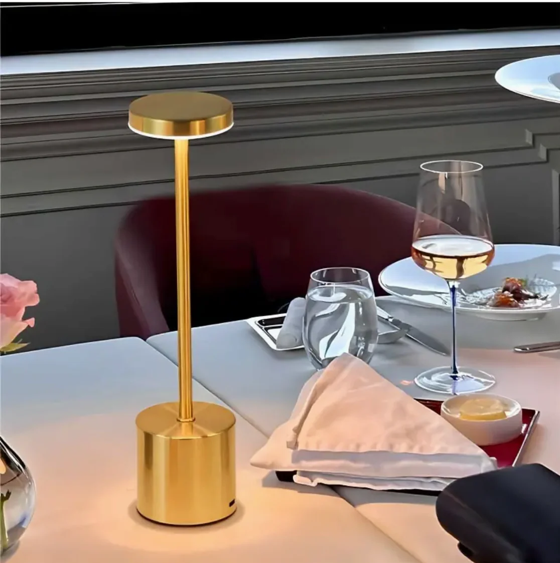 LumiShine - Wireless USB Rechargeable LED Desk Lamp with 3 Colors - Image 2