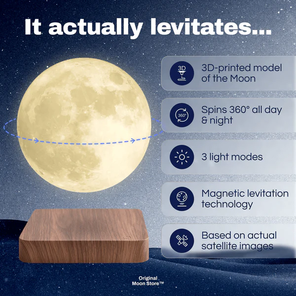 LunaDrift™ Levitating Glow — Mesmerize Your Space with Floating Lunar Magic - Image 2