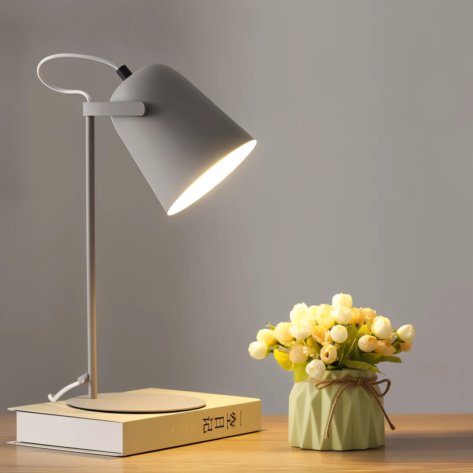 Macaron Table Lamp - Nordic Yellow Desk Lamp - Adjustable Light - Image 12