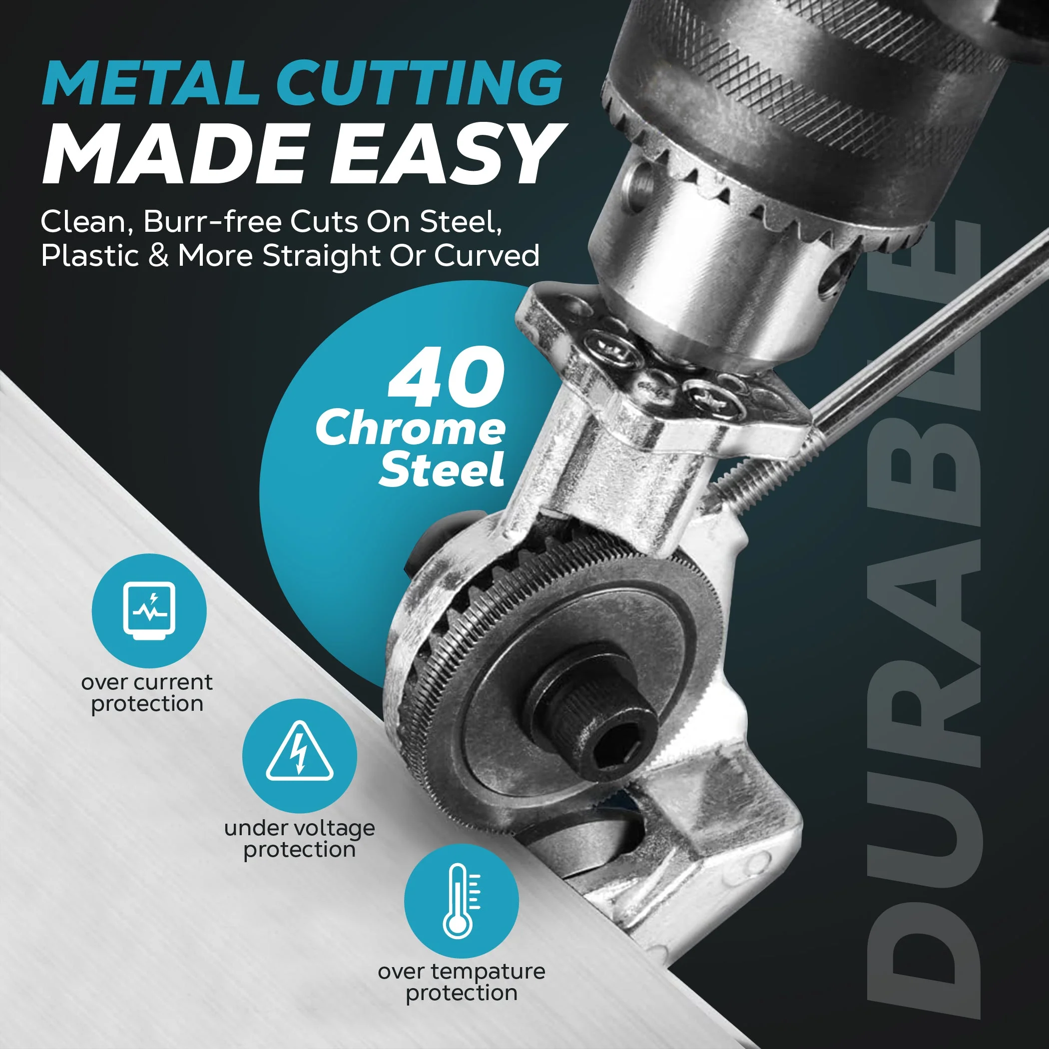 MetalSlice™ — Transform Your Drill into a Precision Metal-Cutting Powerhouse - Image 2