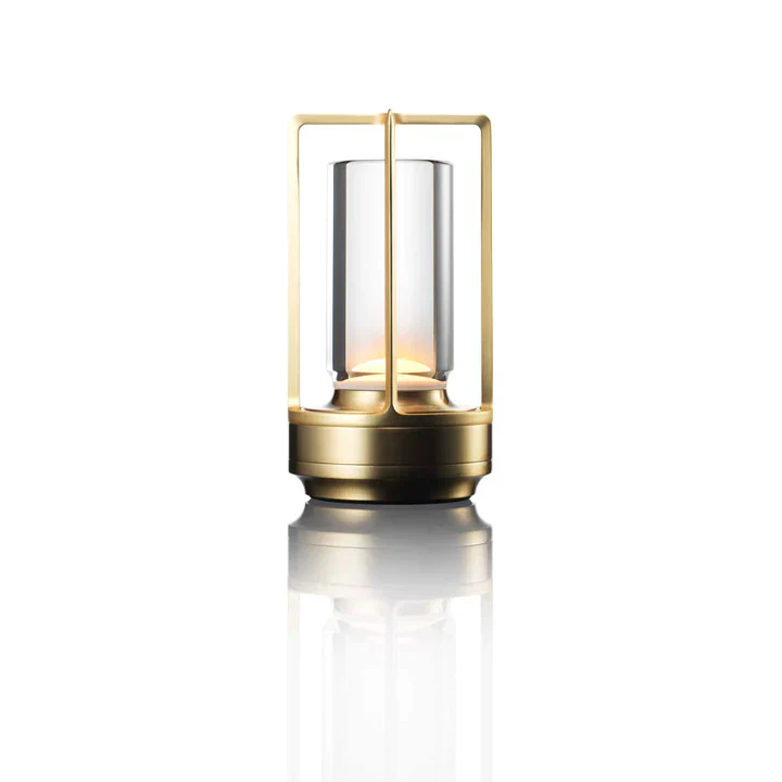 Lumiere Lantern Cordless Crystal Table Lamp