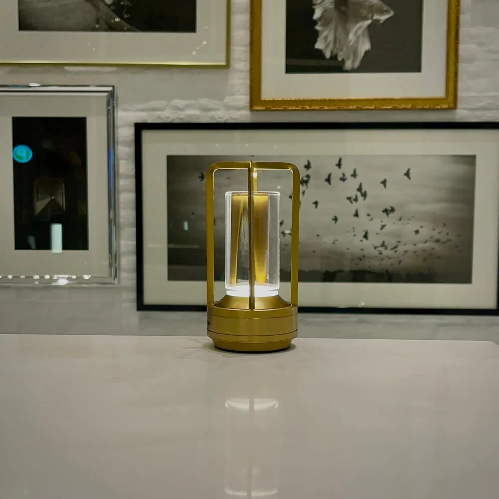 Lumiere Lantern Cordless Crystal Table Lamp - Image 2