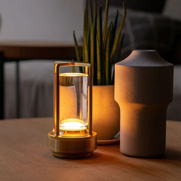Lumiere Lantern Cordless Crystal Table Lamp - Image 3