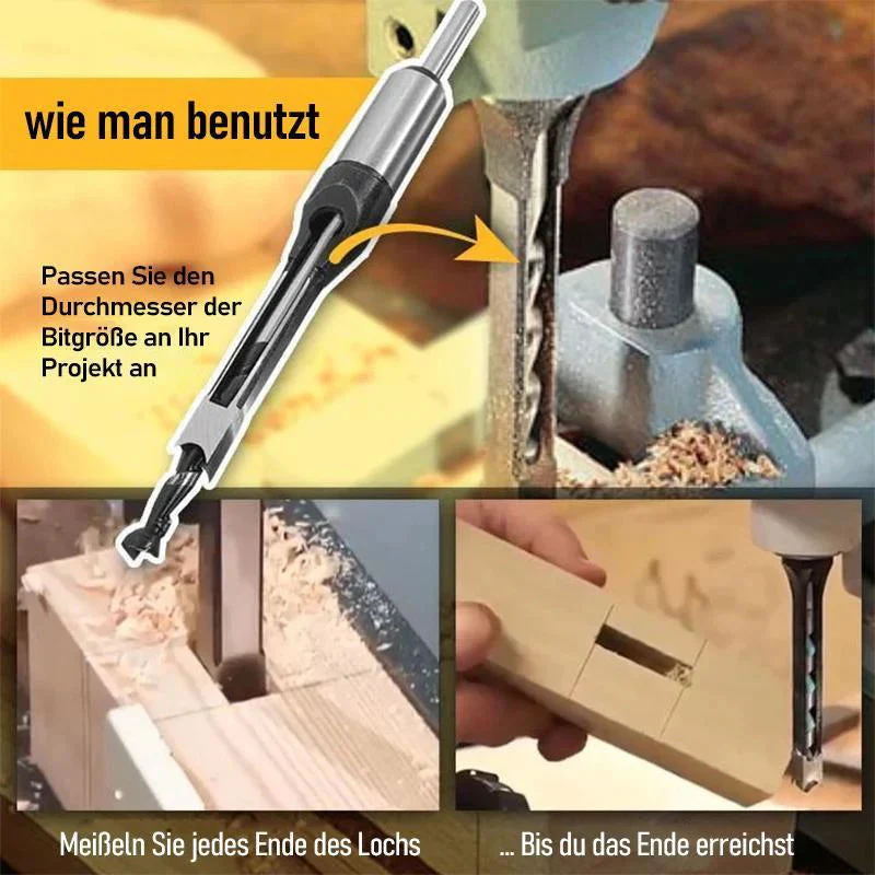 SharpEdge™ Precision Bits — Drill Perfect Square Holes Like a True Pro Every Time - Image 3