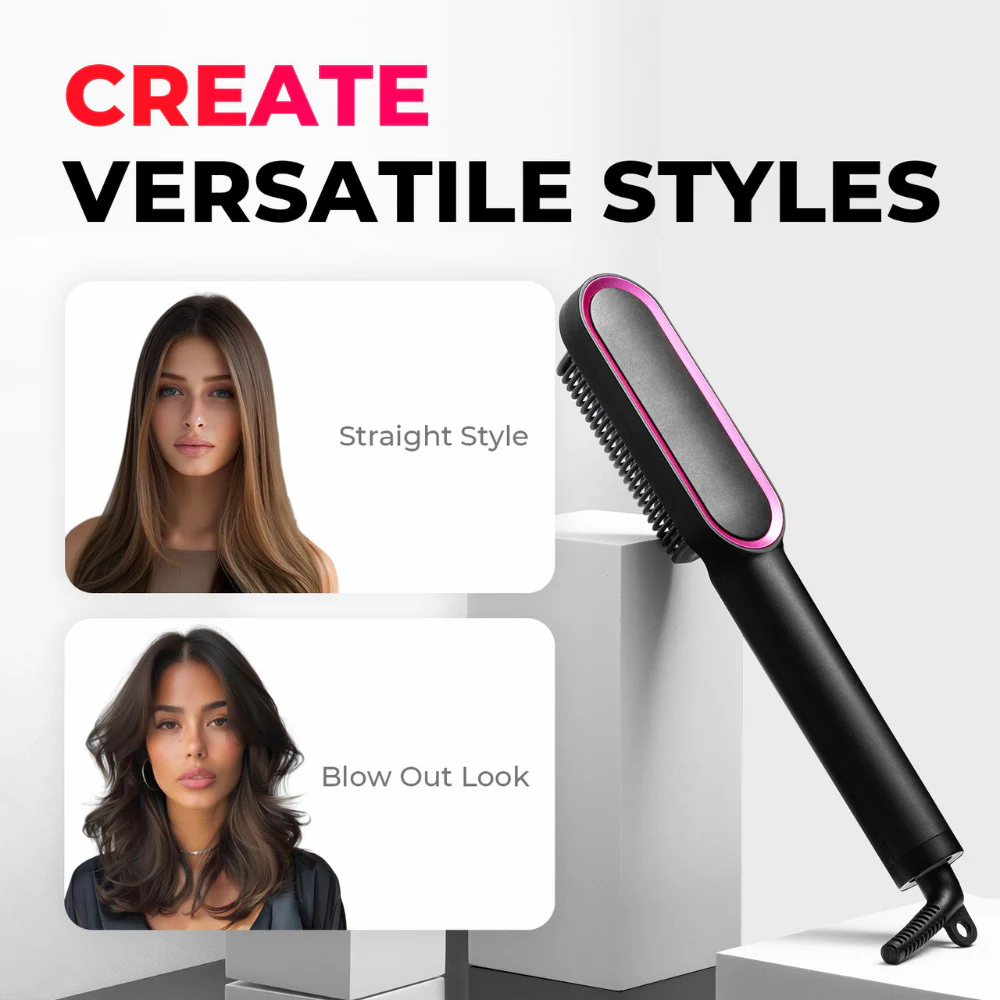 SilkGlide™ Straightening Brush - Smooth and stylish hair in minutes! - Image 2