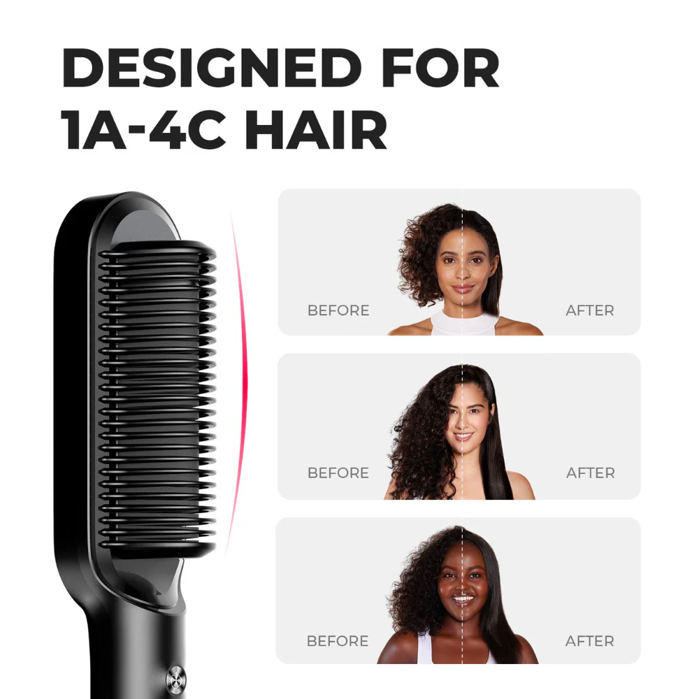 SilkGlide™ Straightening Brush - Smooth and stylish hair in minutes! - Image 3