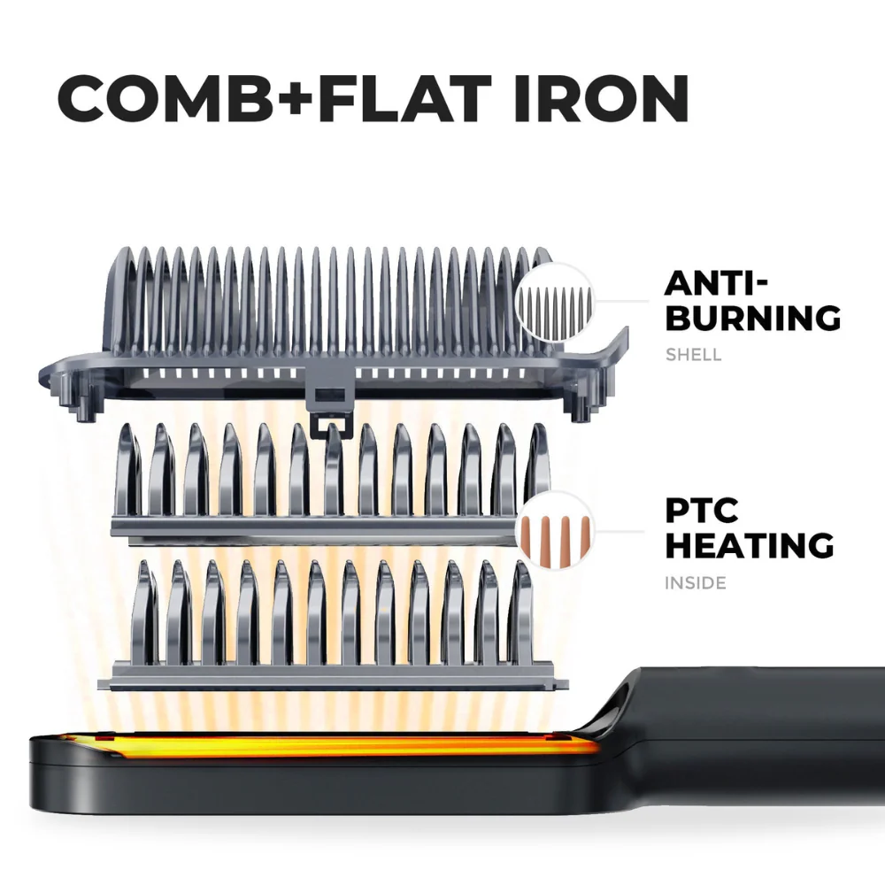SilkGlide™ Straightening Brush - Smooth and stylish hair in minutes! - Image 9