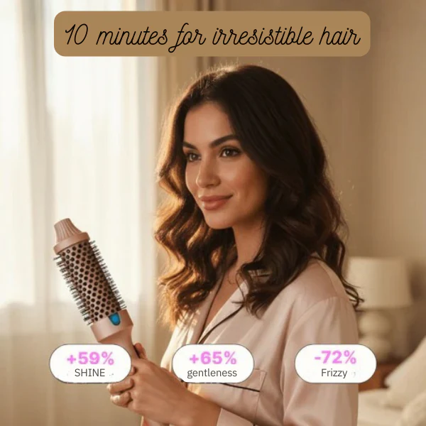 SilqueWave™ Ionic Ceramic Heated Brush — Effortless Salon-Soft Hair That Turns Heads Every Time - Image 2