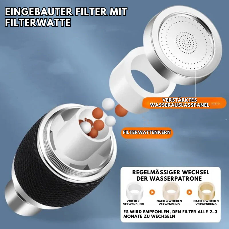 360° rotatable splash-proof faucet attachment – Easy and clean rinsing - Image 7