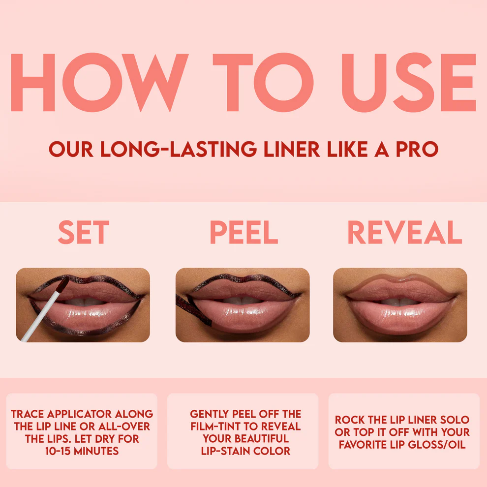 VelvetChic™ Peelable Lip Liner — Up to 12 Hours of Bold, Hydrated Lips That Command Every Gaze - Image 3