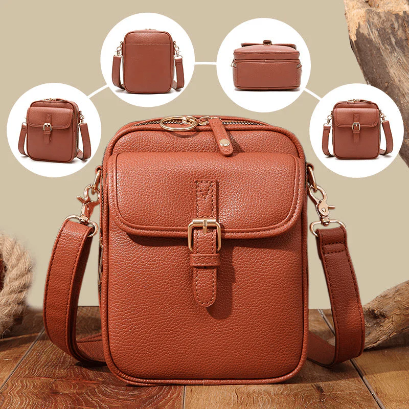 VeronaCove™ Leather Crossbody — Carry Elegance and Effortless Control All Day Long