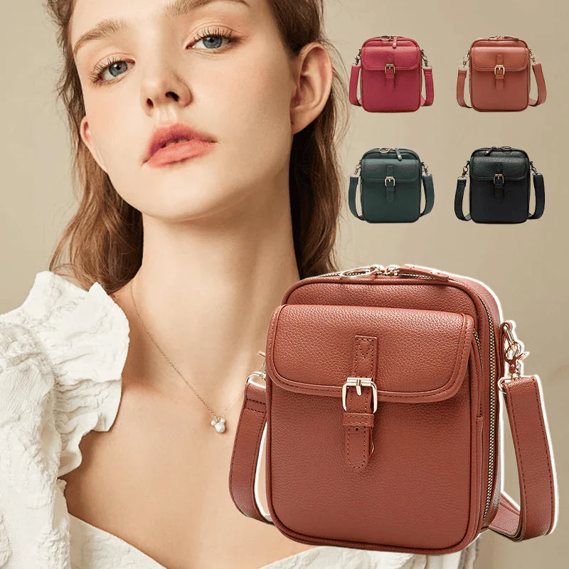 VeronaCove™ Leather Crossbody — Carry Elegance and Effortless Control All Day Long - Image 2