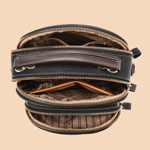 VittoriaLux™ Leather Crossbody — Command Your Day with Effortless Elegance and Perfect Order - Image 4